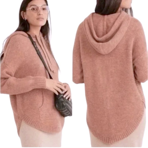 Madewell Sweaters - Madewell, Wilmington Hoodie Sweater, Color Dust Pink, Size S